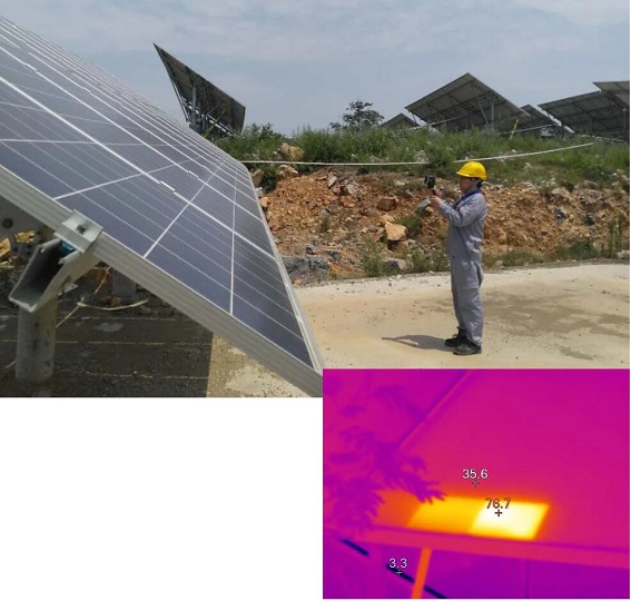 FLIR紅外熱像儀大麵積掃描光伏板，能及時檢測到異常熱點.jpg